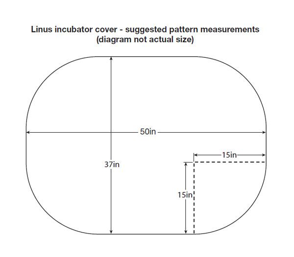 Linus incubator cover pattern